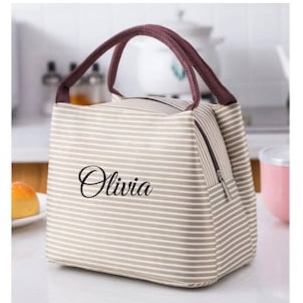PERSONALIZED INSULATED MINI LUNCH BAG/Work Lunch Bag/ School Lunch Bag